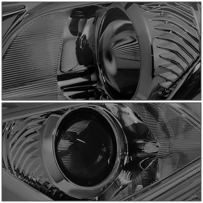 D-Motoring - 09-14 Nissan MaximaHeadlights - Smoked Housing - Smoked Lens - Amber Corner - Plug-n-Play - Pair - 3