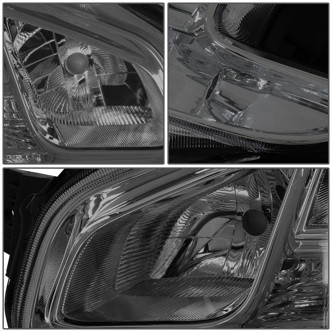 D-Motoring - 09-14 Nissan MaximaHeadlights - Smoked Housing - Smoked Lens - Amber Corner - Plug-n-Play - Pair - 4