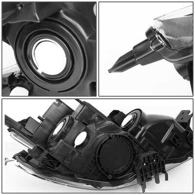 D-Motoring - 09-14 Nissan MaximaHeadlights - Smoked Housing - Smoked Lens - Amber Corner - Plug-n-Play - Pair - 5