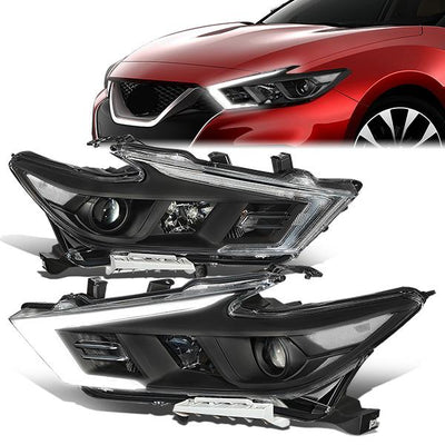 led-drl-16-18-nissan-maxima-s-sl-sv-projector-headlight-lamps-black-housing-hl-oh-nm16-bk-cl1 - 1