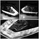 14-16 Nissan Rogue Headlights - LED DRL - Smoked Housing - Smoked Lens - Clear Corner - Plug-n-Play - Pair - 4