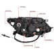 14-16 Nissan Rogue Headlights - LED DRL - Smoked Housing - Smoked Lens - Clear Corner - Plug-n-Play - Pair - 9