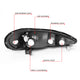 D-Motoring - 99-05 Pontiac Grand AmHeadlights - Smoked Housing - Smoked Lens - Amber Corner - Plug-n-Play - Pair - 6