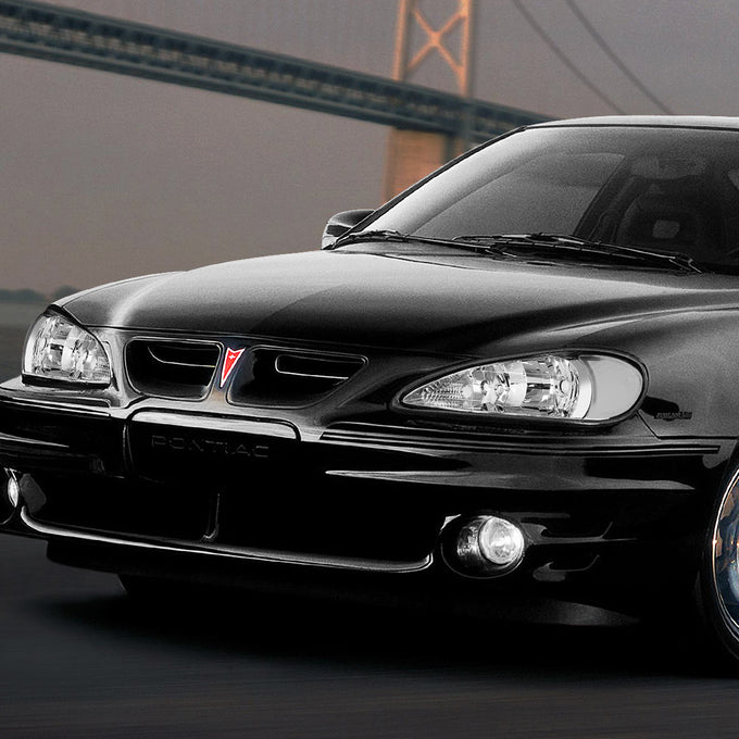 D-Motoring - 99-05 Pontiac Grand AmHeadlights - Chrome Housing - Clear Lens - Clear Corner - Plug-n-Play - Pair - 7