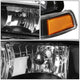 D-Motoring - Headlights - Black Housing - Amber Corner - Plug-n-Play - Pair - Chevrolet Blazer / S10 - 2