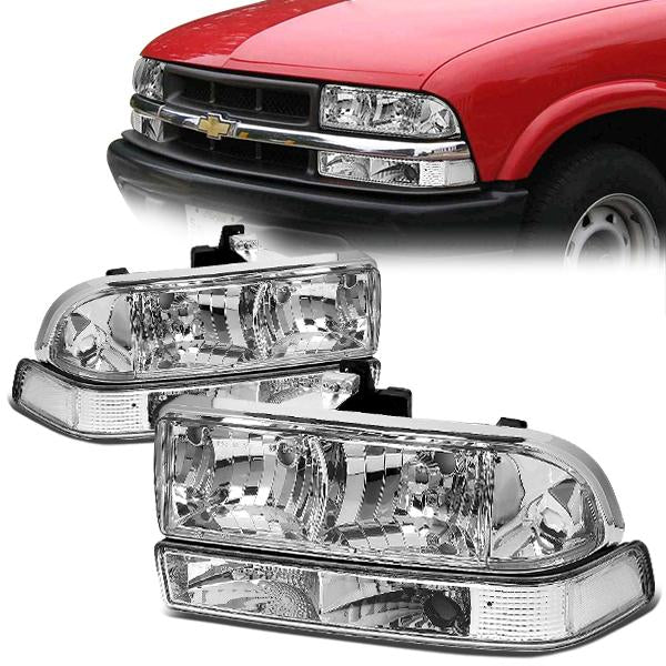 98-04 Chevy S10, Blazer Factory Style Headlights – CA Auto Parts