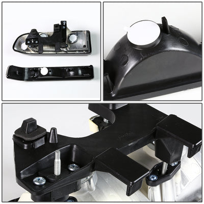 D-Motoring - Headlights - Smoked Lens - Clear Corner - Plug-n-Play - Pair - Chevrolet Blazer / S10 - 4