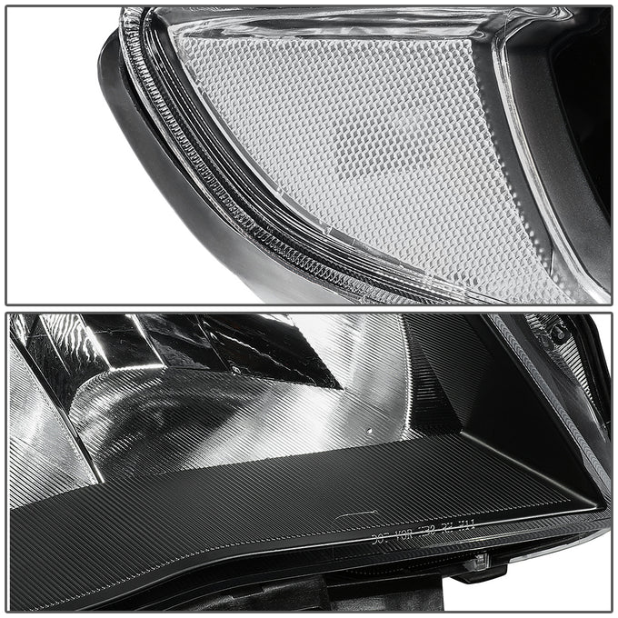 D-Motoring - 09-13 Subaru Forester  Headlights - Black Housing - Clear Corner - Plug-n-Play - Pair - 4