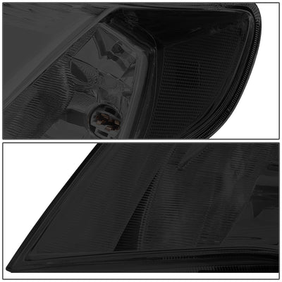 D-Motoring - 09-13 Subaru Forester Headlights - Smoked Housing - Smoked Lens - Clear Corner - Plug-n-Play - Pair - 4