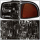 D-Motoring - Headlights - Smoked Lens - Amber Corner - Plug-n-Play - Pair - GMC Sierra 1500(HD) / 2500(HD) / 3500HD / Yukon / Sierra C3 - 2