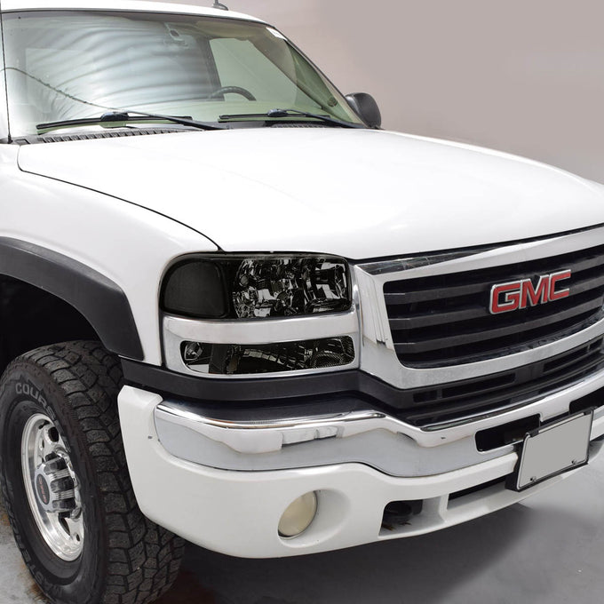 D-Motoring - 99-2007 GMC Sierra/Yukon  Headlights - Smoked Housing - Plug-n-Play - Pair - 4