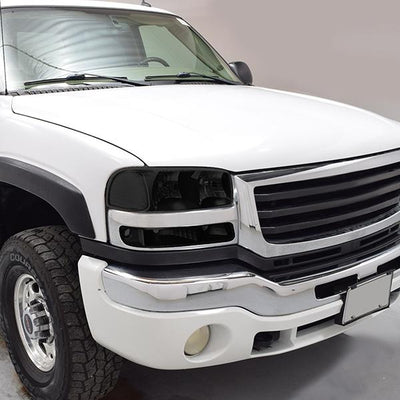 99-07 GMC Sierra Yukon XL Headlights - Tinted Housing - Smoked Lens - Smoked Lens - Pair - HL-OH-SIE994P-BK-SM-CL1 - 7
