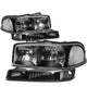 D-Motoring - Headlights - Black Housing - Plug-n-Play - Pair - GMC Sierra 1500(HD) / 2500(HD) / 3500HD / Yukon / Sierra C3 - 1
