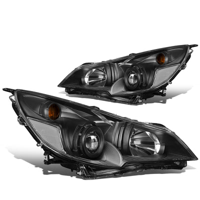 10-14 Outback/Legacy Headlights - LED - Black Housing - Clear Lens - Clear Corner - Plug-n-Play - Pair
