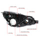 D-Motoring - 10-14 Outback/LegacyHeadlights - LED - Black Housing - Clear Lens - Clear Corner - Plug-n-Play - Pair - 6