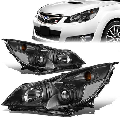 10-14-outback-legacy-headlights-led-black-housing-clear-lens-clear-corner-plug-n-play-pair-hl-oh-sleg10-bk-cl1 - 1