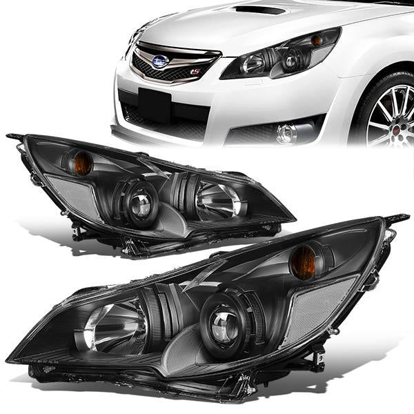 10-14-outback-legacy-headlights-led-black-housing-clear-lens-clear-corner-plug-n-play-pair-hl-oh-sleg10-bk-cl1 - 1