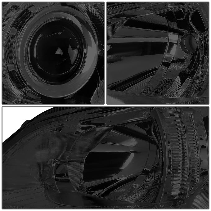D-Motoring - 10-14 Outback/LegacyHeadlights - LED - Smoked Housing - Smoked Lens - Amber Corner - Plug-n-Play - Pair - 3