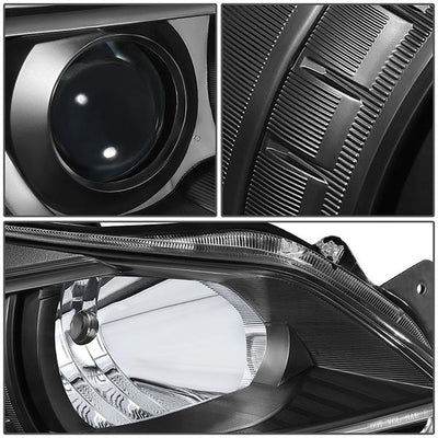 D-Motoring - 10-14 Outback LegacyHeadlights - Black Housing - Clear Lens - Amber Corner - Projector - Plug-n-Play - Pair - 3