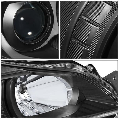 D-Motoring - 10-14 Outback LegacyHeadlights - Black Housing - Clear Lens - Clear Corner - Projector - Plug-n-Play - Pair - 3