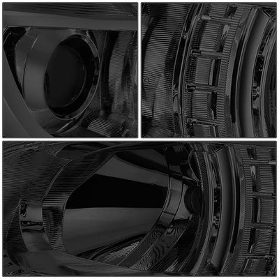 D-Motoring - 10-14 Outback LegacyHeadlights - Smoked Housing - Smoked Lens - Amber Corner - Projector - Plug-n-Play - Pair - 3