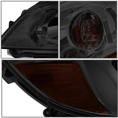 D-Motoring - 10-14 Outback LegacyHeadlights - Smoked Housing - Smoked Lens - Amber Corner - Projector - Plug-n-Play - Pair - 4