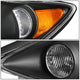 D-Motoring - Headlights - Black Housing - Amber Corner - Plug-n-Play - Pair - 05-06 Toyota Camry - 3