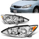 05-06 Toyota Camry Headlights - Chrome Housing - Amber Corner - Plug-n-Play - Pair