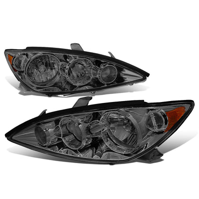 D-Motoring - Headlights - Smoked Lens - Amber Corner - Plug-n-Play - Pair - 05-06 Toyota Camry - 1