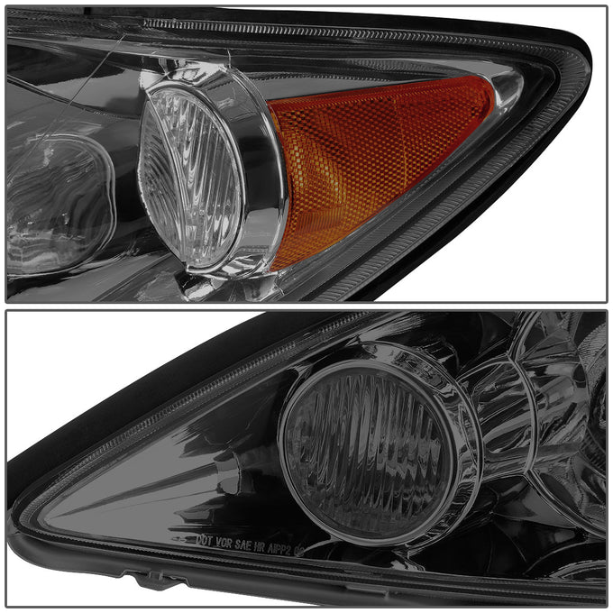 D-Motoring - Headlights - Smoked Lens - Amber Corner - Plug-n-Play - Pair - 05-06 Toyota Camry - 3