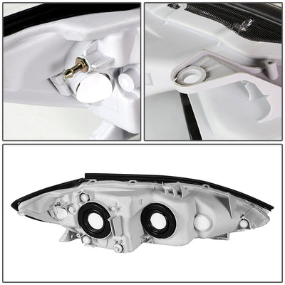 D-Motoring - Headlights - Smoked Lens - Amber Corner - Plug-n-Play - Pair - 05-06 Toyota Camry - 4