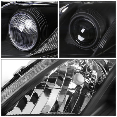 D-Motoring - 07-09 Toyota Camry  Headlights - Black Housing - Projector - Plug-n-Play - Pair - 2