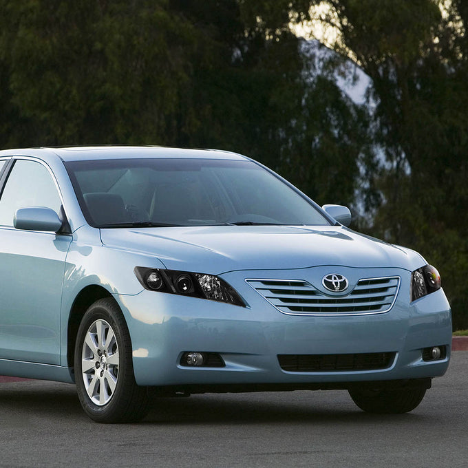 D-Motoring - 07-09 Toyota Camry  Headlights - Black Housing - Projector - Plug-n-Play - Pair - 5