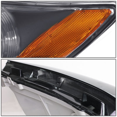 D-Motoring - Headlights - Smoked Lens - Amber Corner - Projector - Plug-n-Play - Pair - 07-09 Toyota Camry - 3