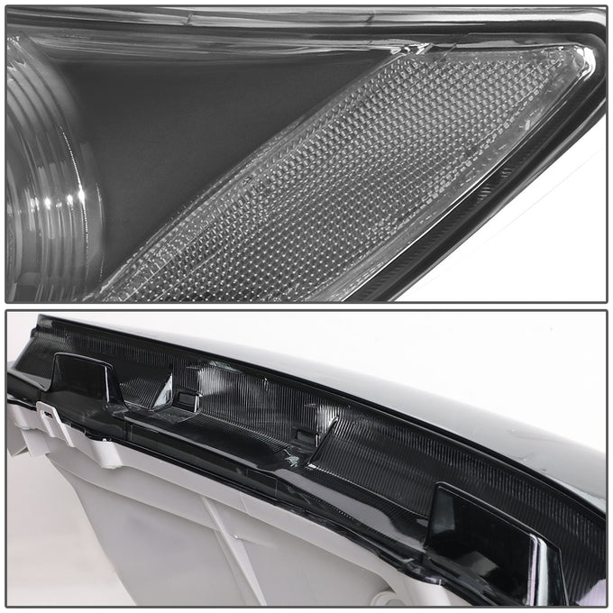 D-Motoring - Headlights - Projector - Smoked Lens - Clear Corner - Plug-n-Play - Pair - 07-09 Toyota Camry - 3