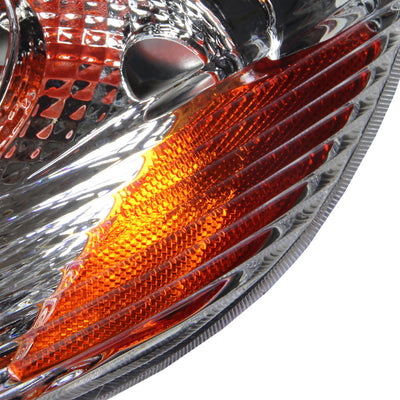D-Motoring - Headlights - Chrome Housing - Amber Corner - Plug-n-Play - Pair - 03-08 Toyota Corolla - 5