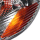 D-Motoring - Headlights - Chrome Housing - Amber Corner - Plug-n-Play - Pair - 03-08 Toyota Corolla - 5