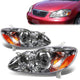 03-08 Toyota Corolla Headlights - Chrome Housing - Amber Corner - Plug-n-Play - Pair
