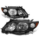 D-Motoring - Headlights - Black Housing - Amber Corner - Plug-n-Play - Pair - 09-10 Toyota Corolla - 1