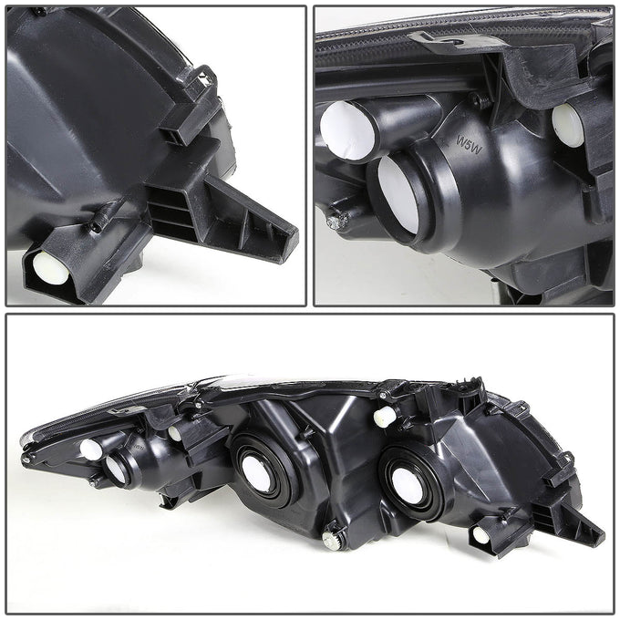 D-Motoring - Headlights - Black Housing - Amber Corner - Plug-n-Play - Pair - 09-10 Toyota Corolla - 3