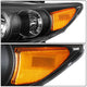 D-Motoring - Headlights - Black Housing - Amber Corner - Plug-n-Play - Pair - 11-13 Toyota Corolla Sedan - 3