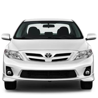 D-Motoring - Headlights - Chrome Housing - Amber Corner - Plug-n-Play - Pair - 11-13 Toyota Corolla Sedan - 5