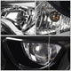D-Motoring - Headlights - Chrome Housing - Amber Corner - Projector - Plug-n-Play - Pair - 14-16 Toyota Corolla Sedan - 2