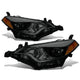 D-Motoring - Headlights - Smoked Lens - Amber Corner - Projector - Plug-n-Play - Pair - 14-16 Toyota Corolla Sedan - 1