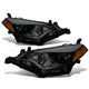 D-Motoring - Headlights - Smoked Lens - Amber Corner - Projector - Plug-n-Play - Pair - 14-16 Toyota Corolla Sedan - 1