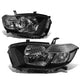 D-Motoring - 08-10 Toyota Highlander  Headlights - Black Housing - Plug-n-Play - Pair - 1