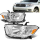 08-10 Toyota Highlander Headlights - Chrome Housing - Amber Corner - Plug-n-Play - Pair