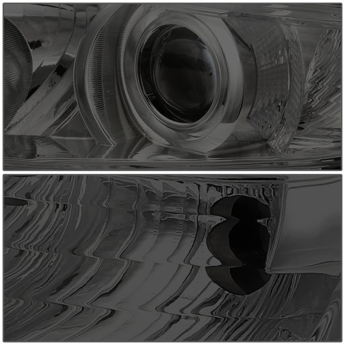 D-Motoring - Headlights - Smoked Lens - Amber Corner - Projector - Plug-n-Play - Pair - 11-13 Toyota Highlander - 2