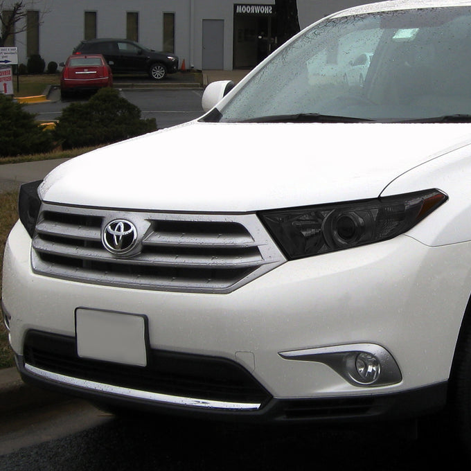 D-Motoring - Headlights - Smoked Lens - Amber Corner - Projector - Plug-n-Play - Pair - 11-13 Toyota Highlander - 5