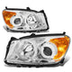 D-Motoring - Headlights - Chrome Housing - Amber Corner - Projector - Plug-n-Play - Pair - 09-12 Toyota Rav4 - 1